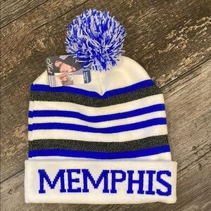 Blue and White Memphis toboggan for Memphis Tigers 🐯